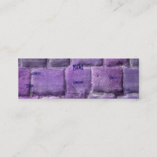 Architect Purple Sandstone Mini Business Card