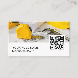 Architect QR Code Logo Social Media Business Card