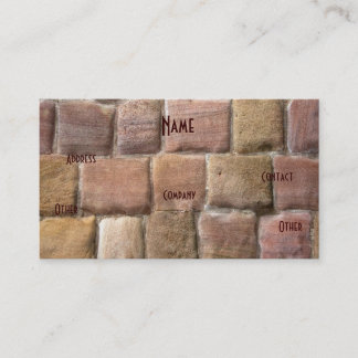 Architect Sandstone Business Card