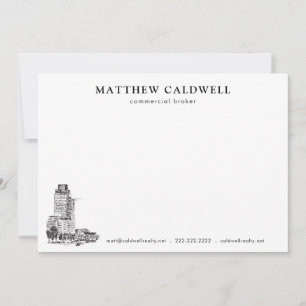 Architect Sketch Personalised Commercial Broker Card