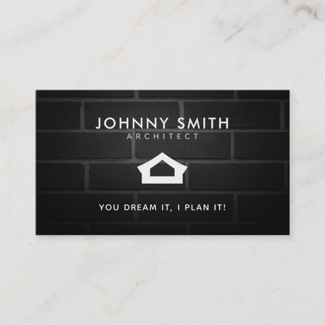 Architect Slogans Business Cards (Front)