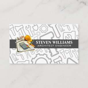 Architect Tools   Engineer   General Contractor Business Card