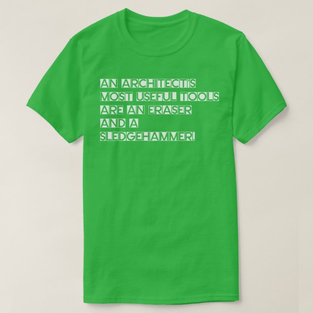 Architect tools T-Shirt (Design Front)