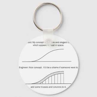 Architect vs Engineer Key Ring