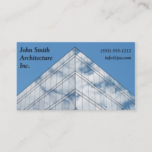 Architect/Window Washer Business Card (Front)