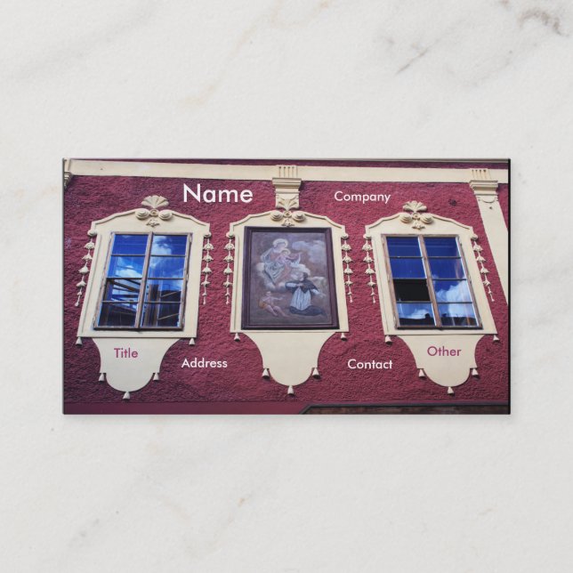 Architect Windows I Business Card (Front)