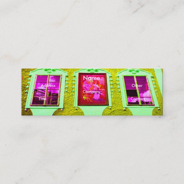 Architect Windows IV Mini Business Card (Front)