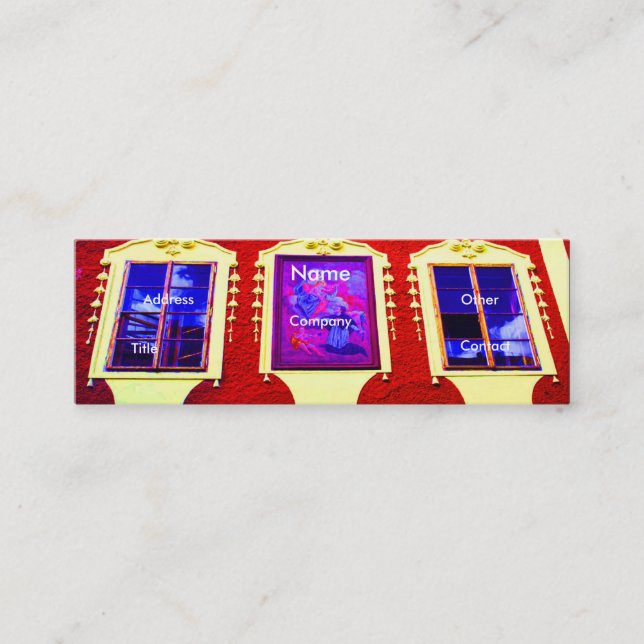 Architect Windows V Mini Business Card (Front)
