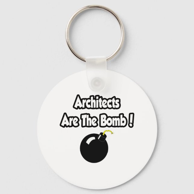 Architects Are The Bomb! Key Ring (Front)