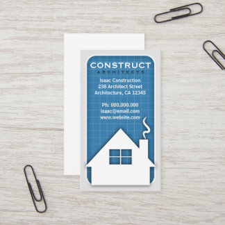 Architects Blueprint Professional Business Cards