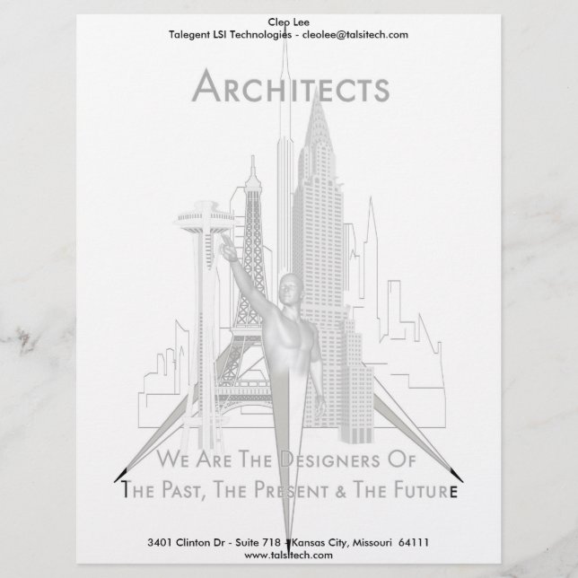 Architects Customised Letterhead (Front)