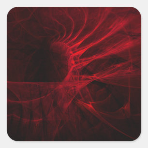 Architect's Dream Abstract Fractal Art Square Sticker