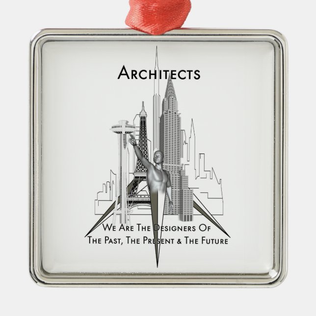 Architects Metal Tree Decoration (Front)