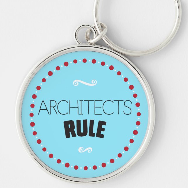 Architects Rule Keychain – Blue (Front)