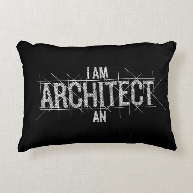 Architects Throw Pillow (Front)