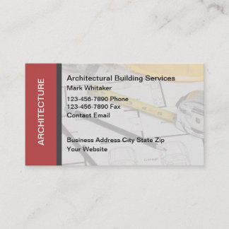 Architectural Building Services Business Card