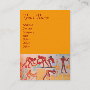 ARCHITECTURAL CONSTRUCTION red yellow orange Business Card