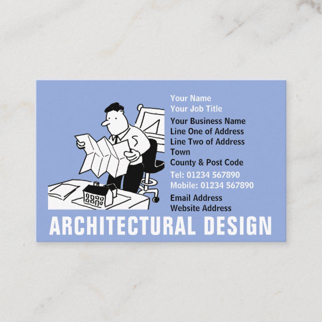 Architectural Design. Architect Business Card (Front)