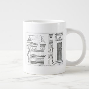 Architectural Details of Grecian Chambers Large Coffee Mug