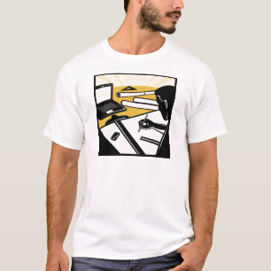 architectural draftsman at work drafting architect T-Shirt