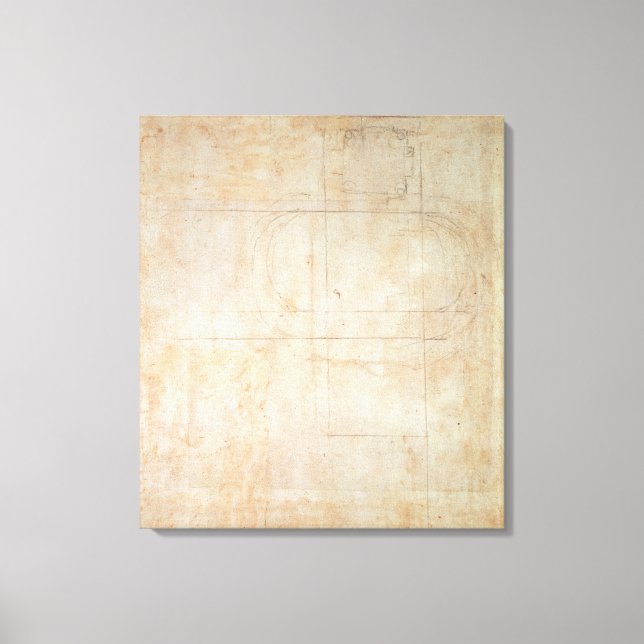 Architectural Drawing Canvas Print (Front)