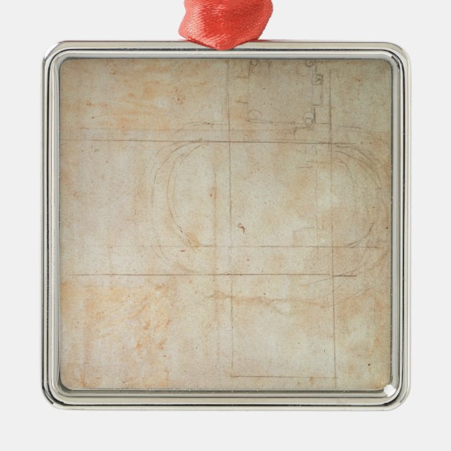 Architectural Drawing Metal Tree Decoration (Front)