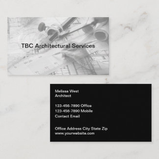 Architectural Engineer Modern Business Cards