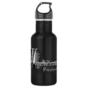 Architectural Engineer Typography Artwork 532 Ml Water Bottle