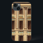 Architectural Facade by Jean Deneufforge iPhone 13 Case<br><div class="desc">An architectural façade drawn by Jean Deneufforge. The word façade comes from the Italian word facciata,  meaning "face." Put a new face on one of your walls with this piece!</div>