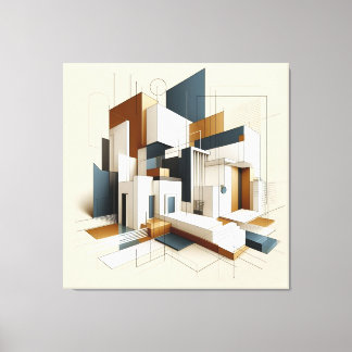 Architectural Form Study Canvas Print