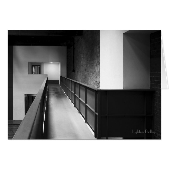 Architectural Fugue blank notelet / card (Front Horizontal)