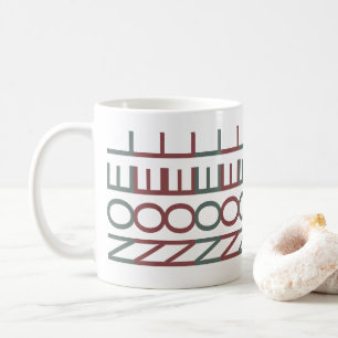 Architectural Line Art Nordic Xmas Noel Coffee Mug