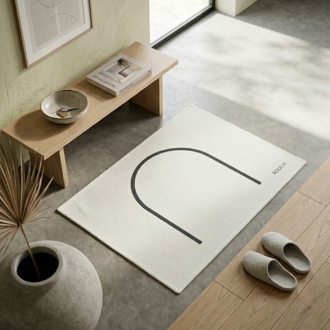 Architectural Off-White Fine Line Japandi Minimali Doormat (Architectural Off-White Fine Line Japandi Minimali Doormat)