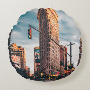 ARCHITECTURAL PHOTOGRAPHY OF BROWN BUILDING ROUND CUSHION