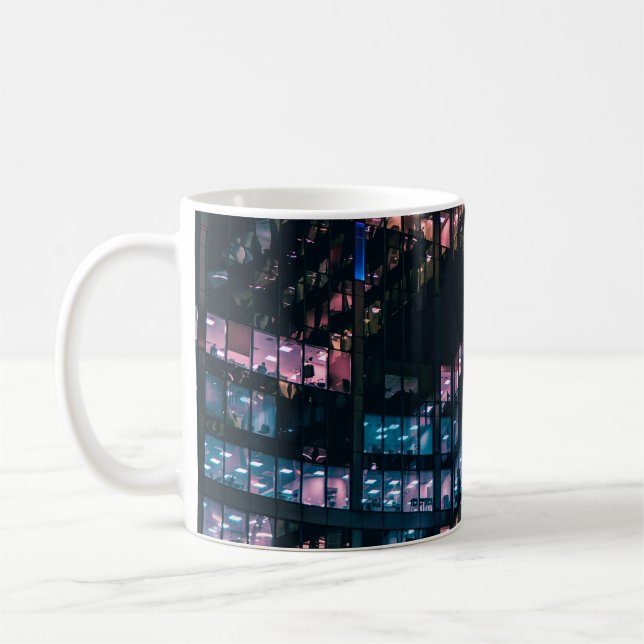ARCHITECTURAL PHOTOGRAPHY OF BUILDING WITH PEOPLE  COFFEE MUG (Left)