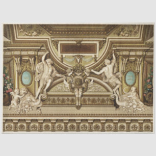 Architectural Roman Statue Decoupage Paper