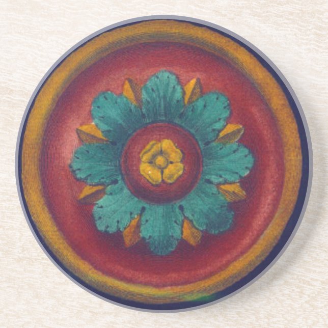 Architectural Rosette No. 5 Coaster (Front)