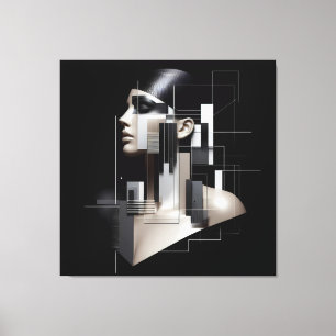 Architectural Sculpted Profile Canvas Print