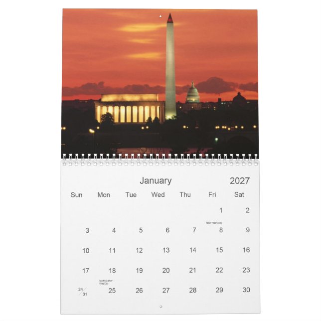 Architectural sights of the world calendar 2010 (Jan 2027)
