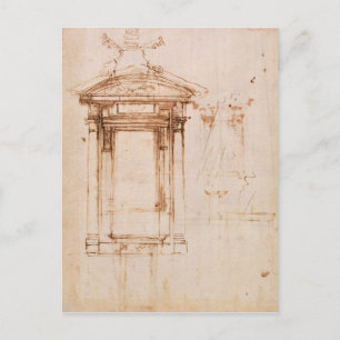 Architectural study postcard
