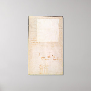 Architectural Study with Notes Canvas Print