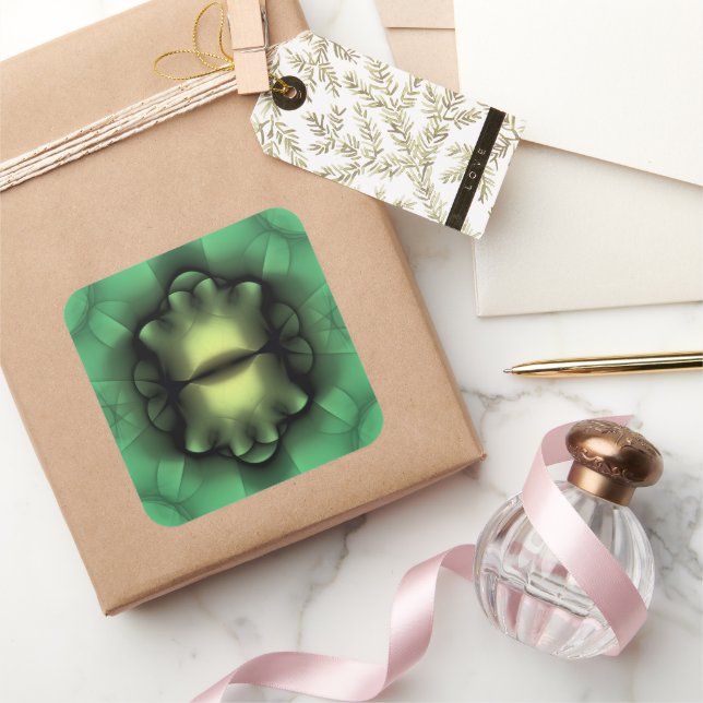 Architectural symmetric decoration square sticker (Gifting)