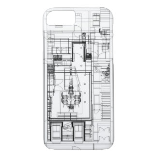 Architectural wireframe phone case