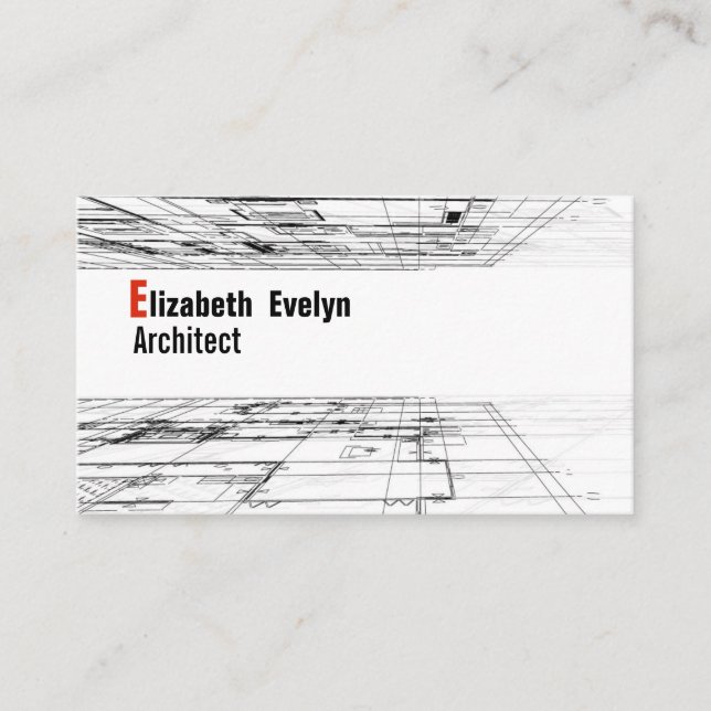 Architecture background design 001 business card (Front)