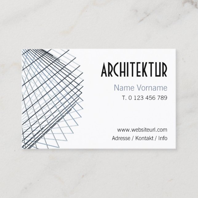 architecture business card (Front)