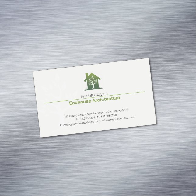 Architecture | Eco Home Architect Magnetic Business Card (In Situ)