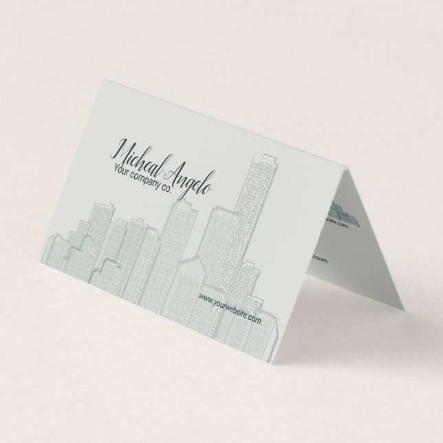 Architecture folded business card (Front)