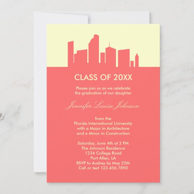 Architecture Graduation Invitation (Front)