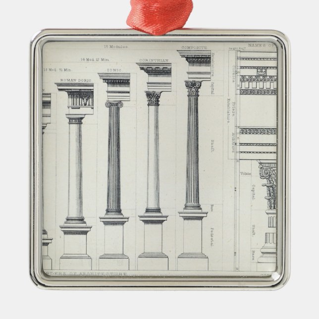 Architecture I: Orders of Architecture Metal Tree Decoration (Front)