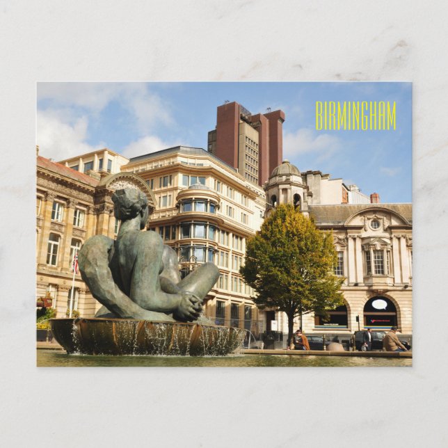 Architecture in Birmingham, England Postcard (Front)